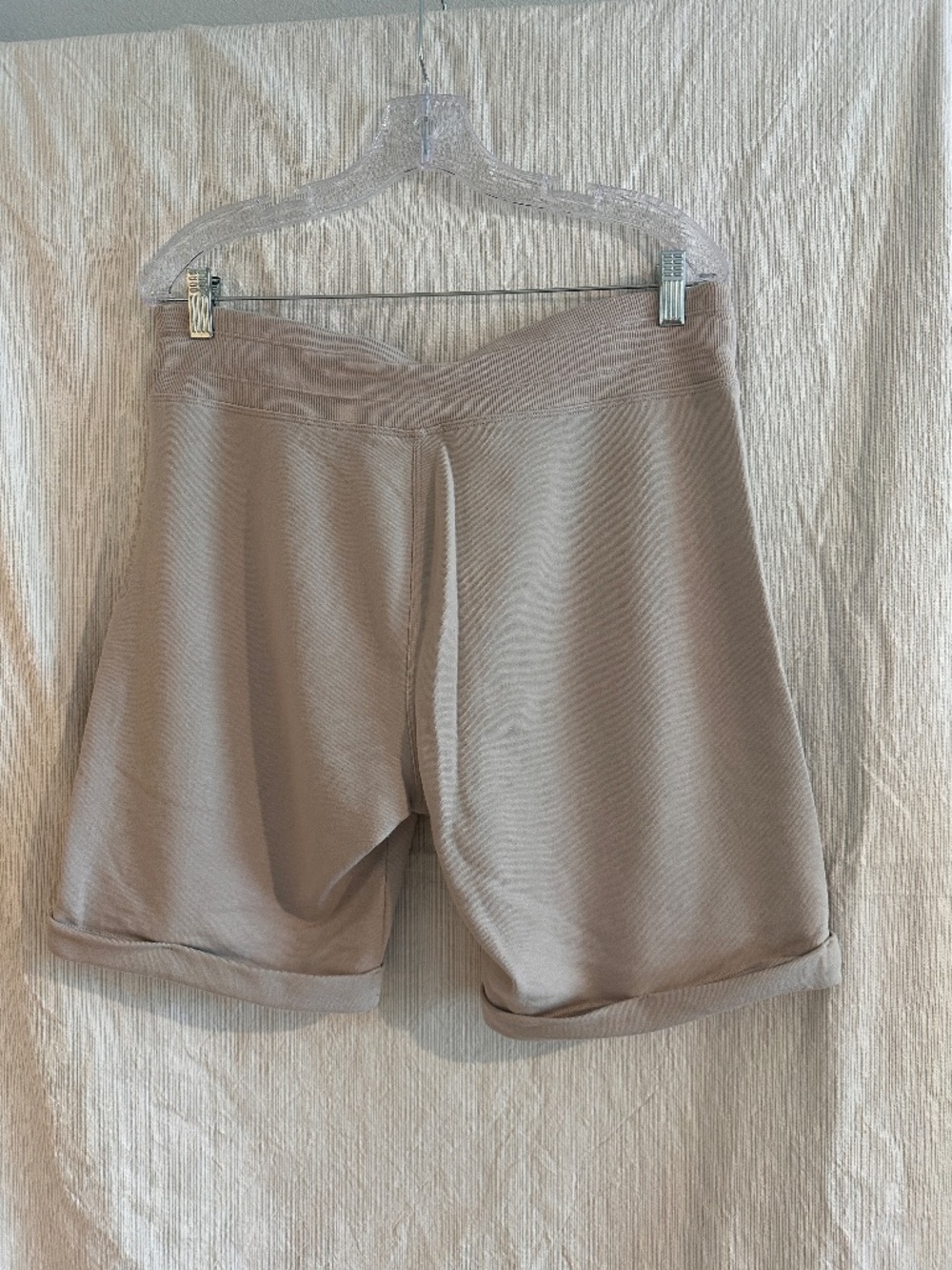 Calvin Klein Performance Taupe French Terry Bermuda Shorts Large - Picture 3 of 6